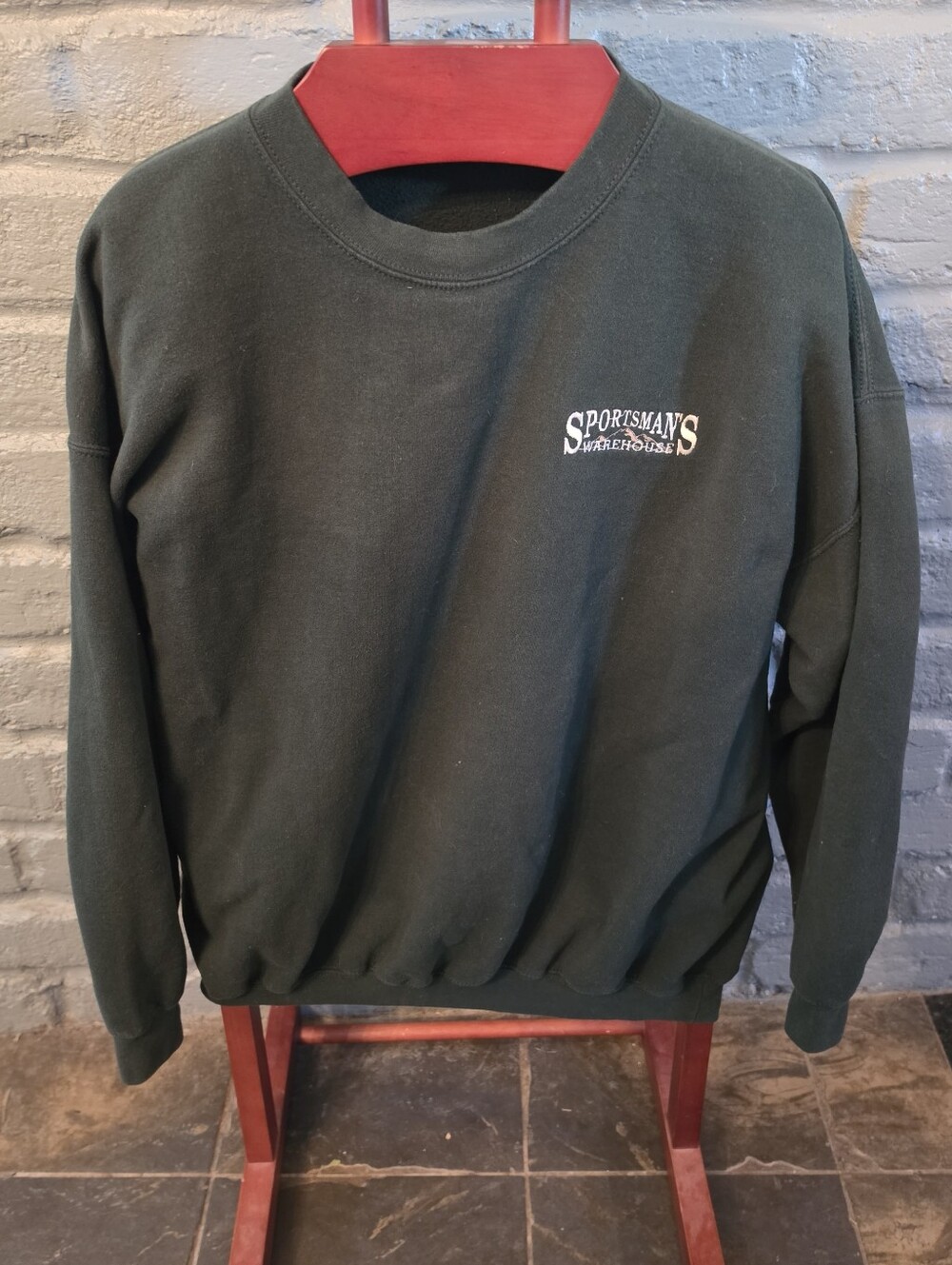 Men's Dark Green Crewneck Sweatshirt 2XL